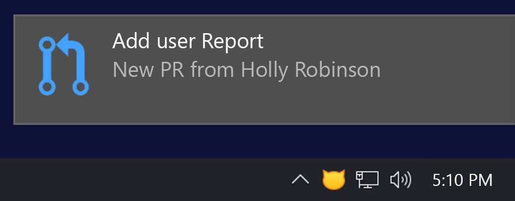 CatLight Github PR desktop notification
